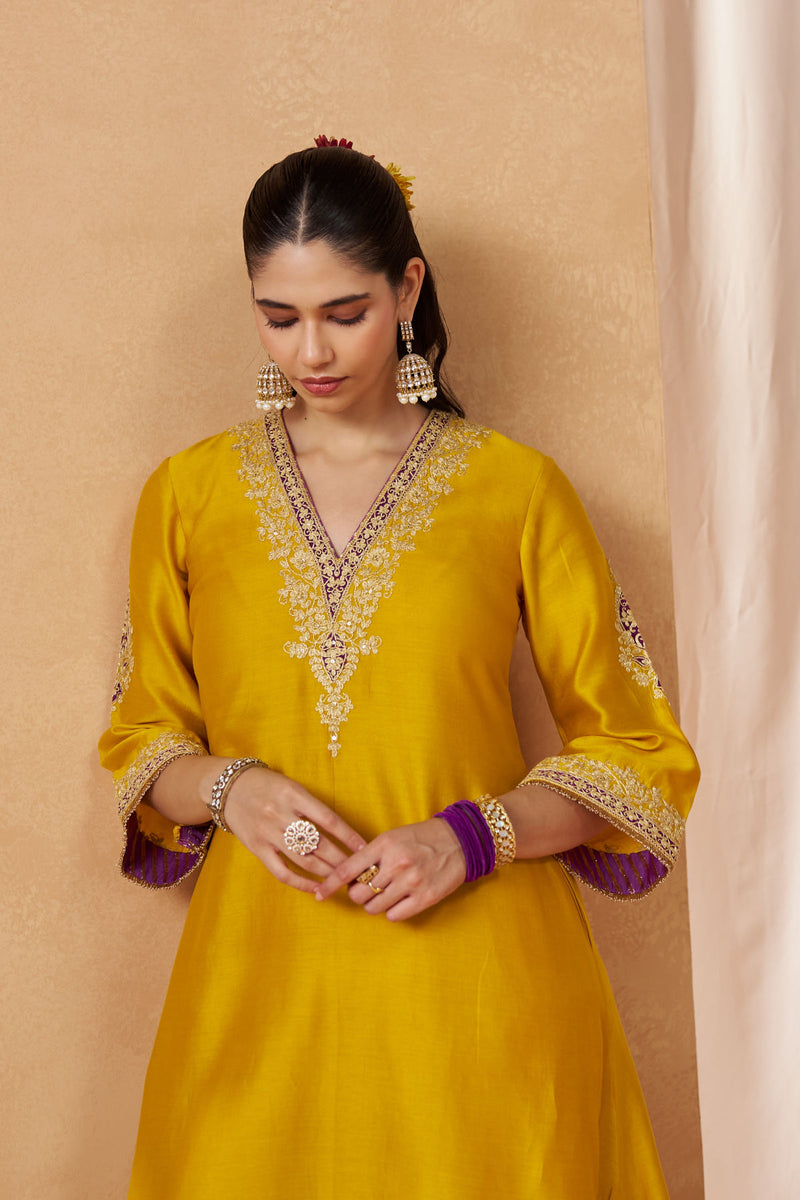 Liana Mustard Chauga with Salwar with Dupatta