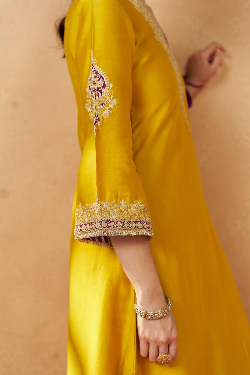 Liana Mustard Chauga with Salwar with Dupatta
