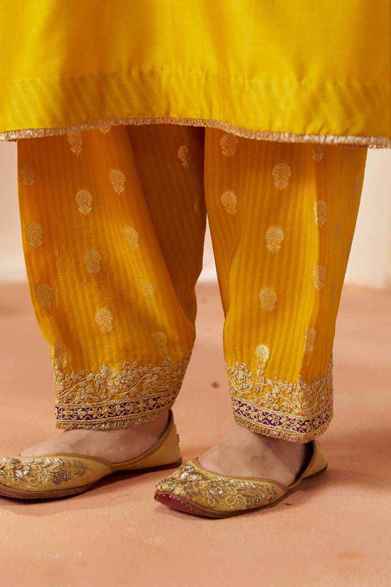 Liana Mustard Chauga with Salwar with Dupatta