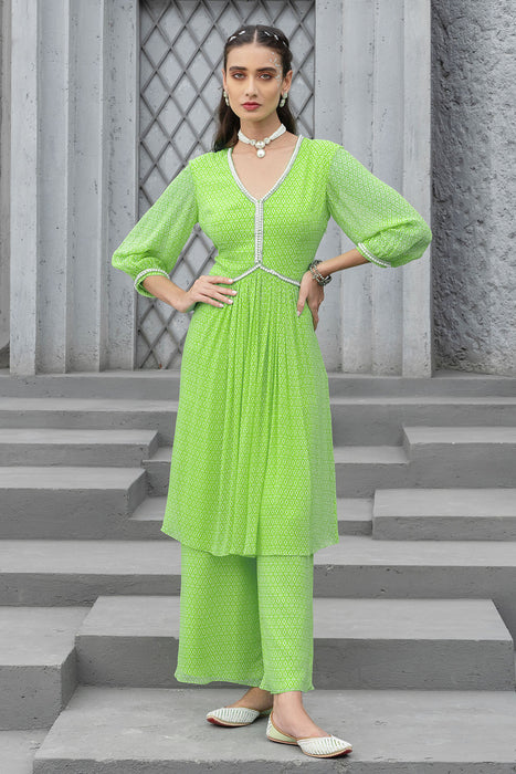 Lime Green Kurta Set