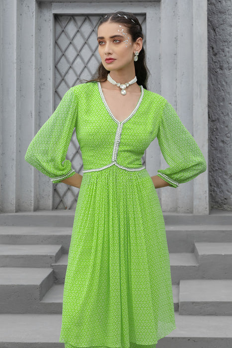 Lime Green Kurta Set