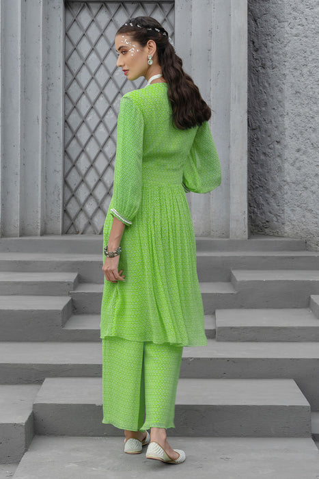 Lime Green Kurta Set