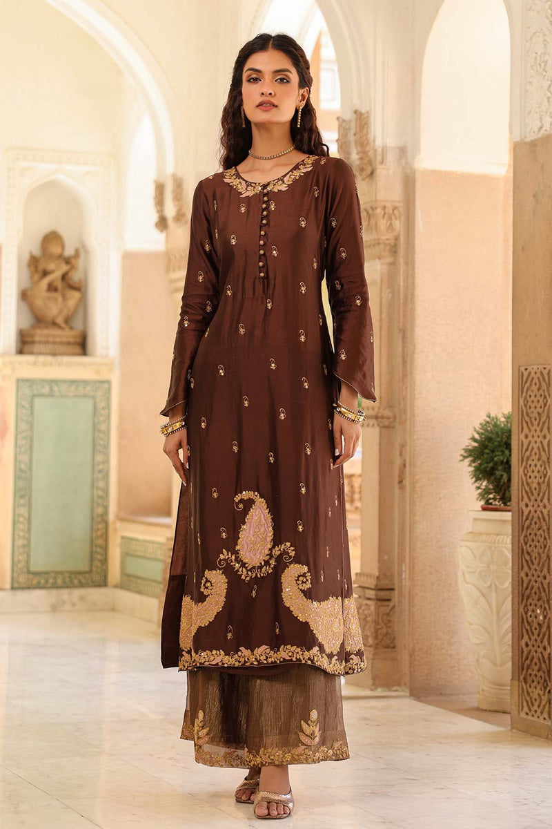 Riwayat Applique Long Kurta Set