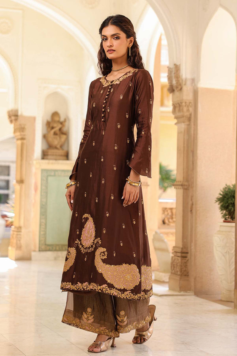 Riwayat Applique Long Kurta Set