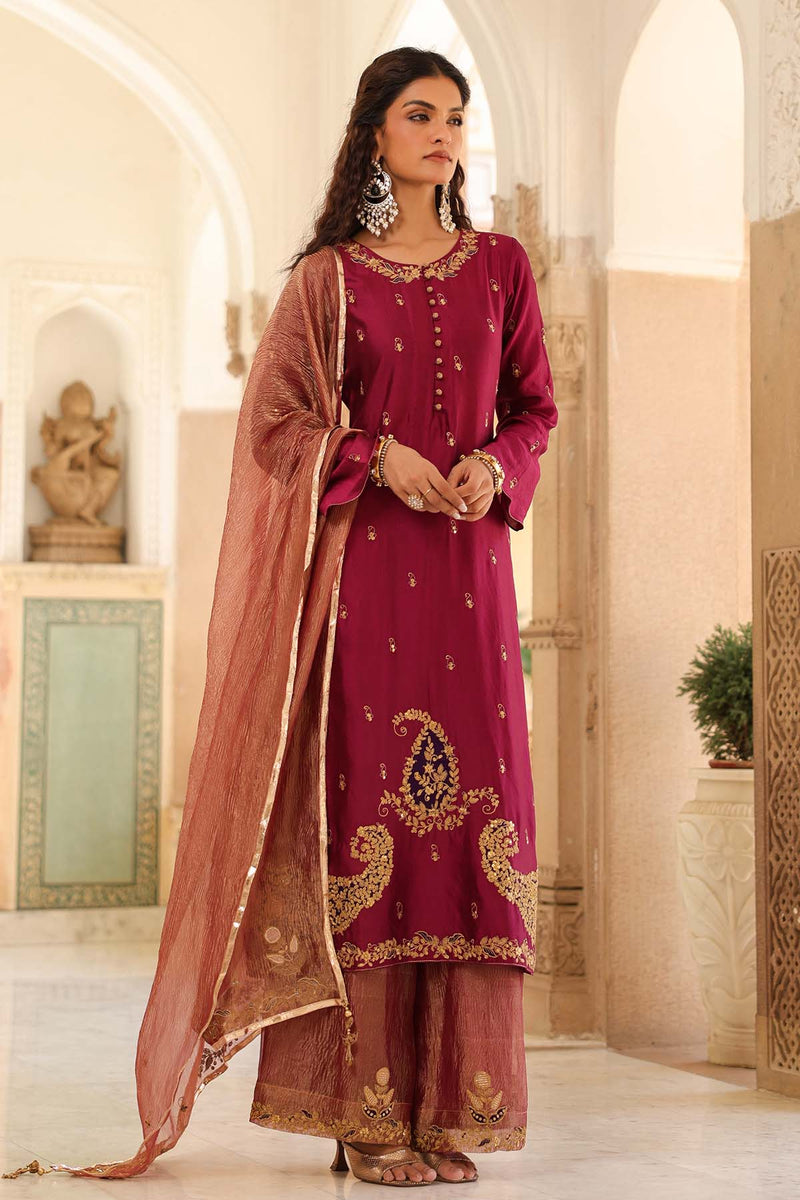 Riwayat Applique Long Kurta Set