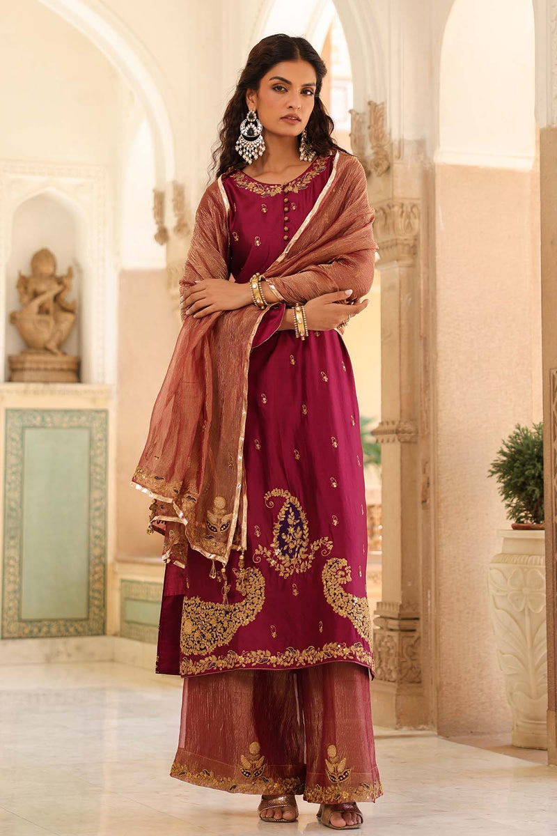 Riwayat Applique Long Kurta Set