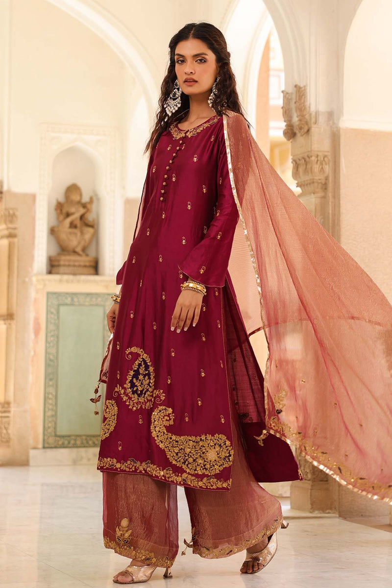 Riwayat Applique Long Kurta Set