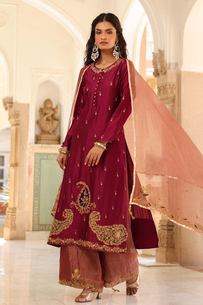 Riwayat Applique Long Kurta Set