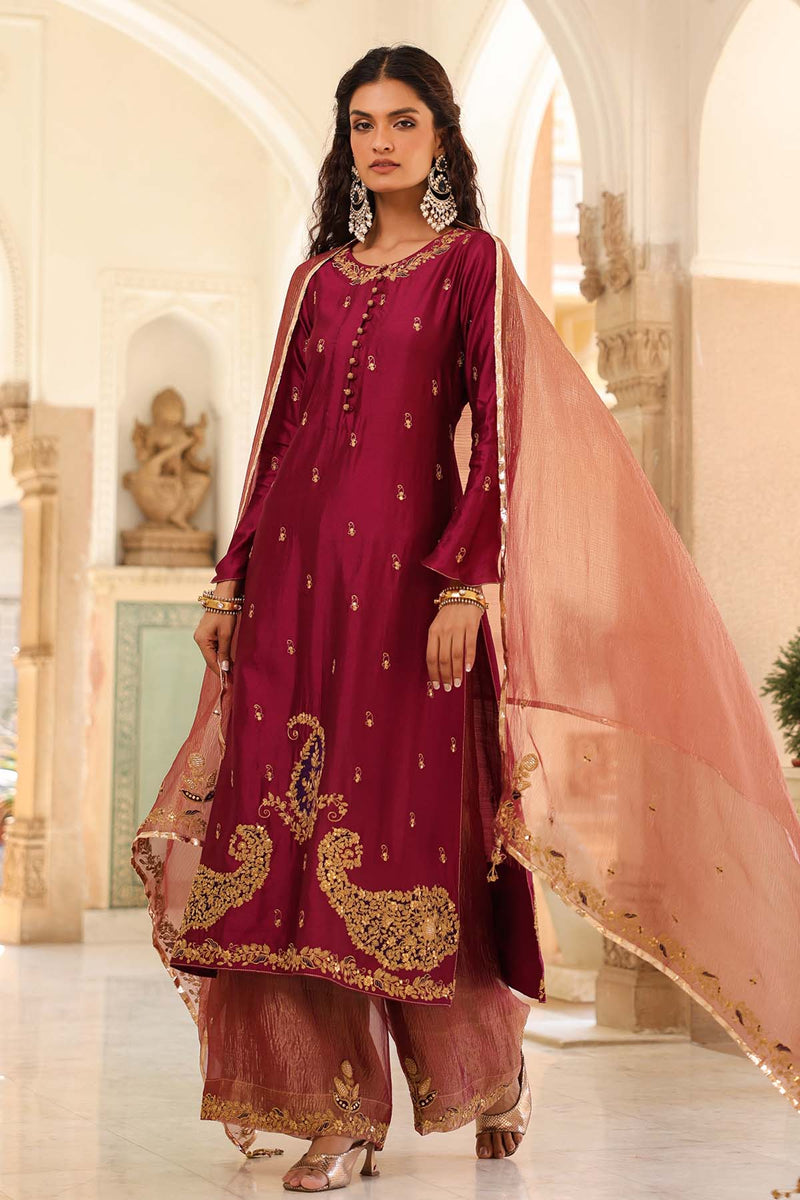 Riwayat Applique Long Kurta Set