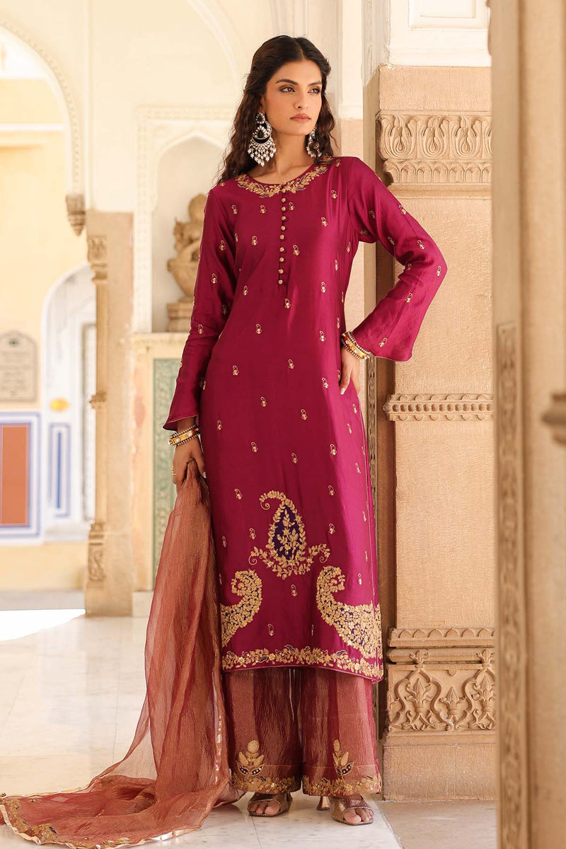 Riwayat Applique Long Kurta Set