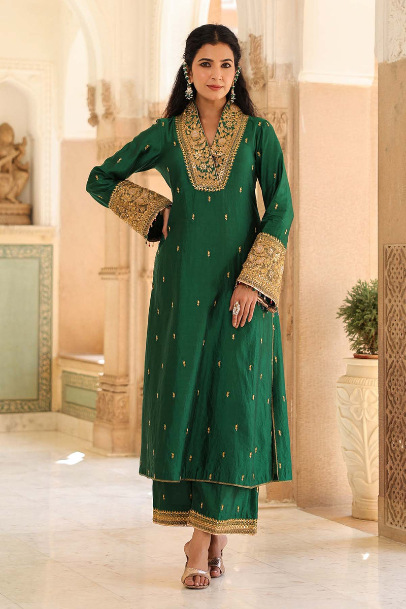 Riwayat Stand Collar Kurta Set