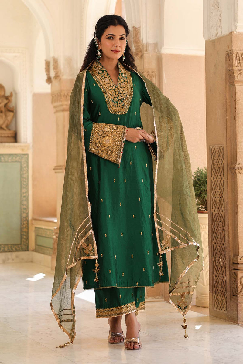 Riwayat Stand Collar Kurta Set