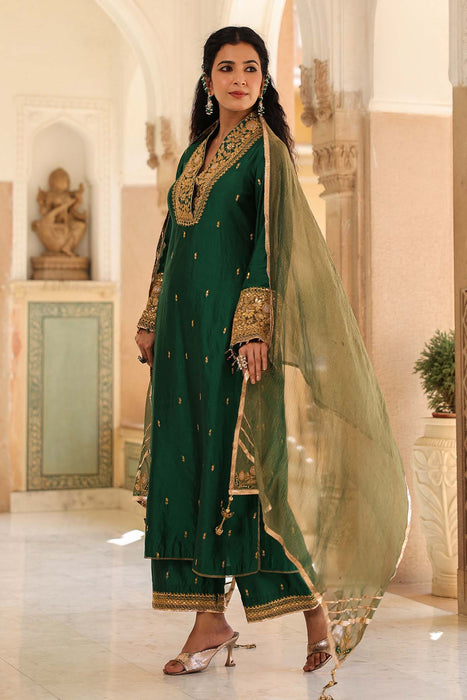 Riwayat Stand Collar Kurta Set