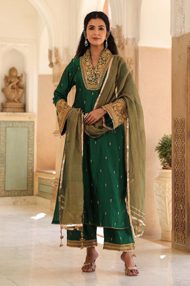 Riwayat Stand Collar Kurta Set