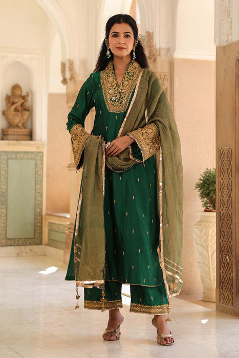 Riwayat Stand Collar Kurta Set