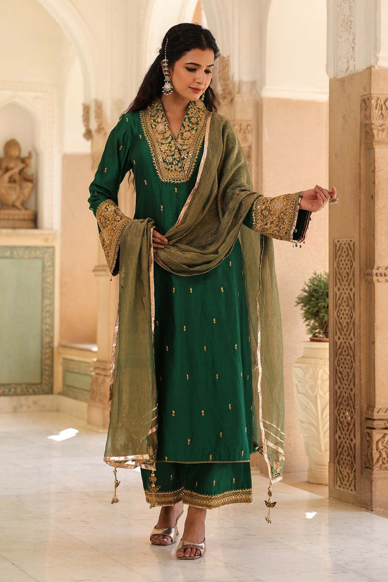 Riwayat Stand Collar Kurta Set