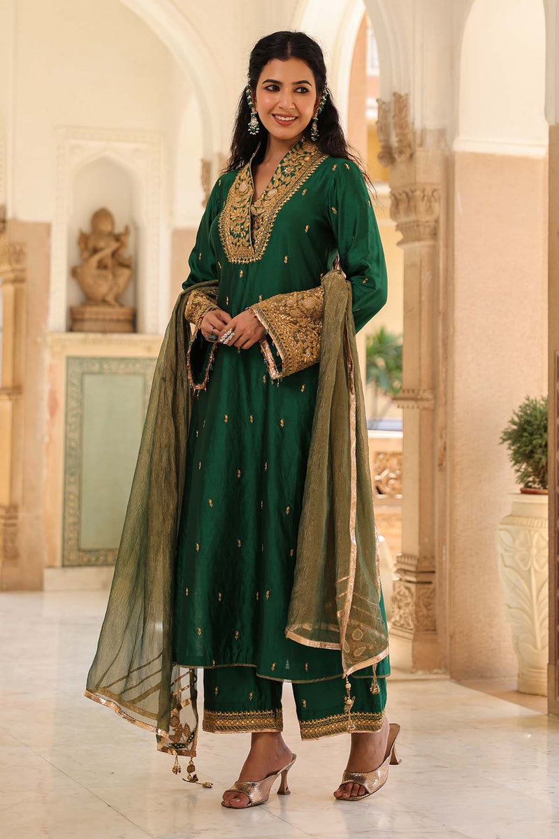 Riwayat Stand Collar Kurta Set