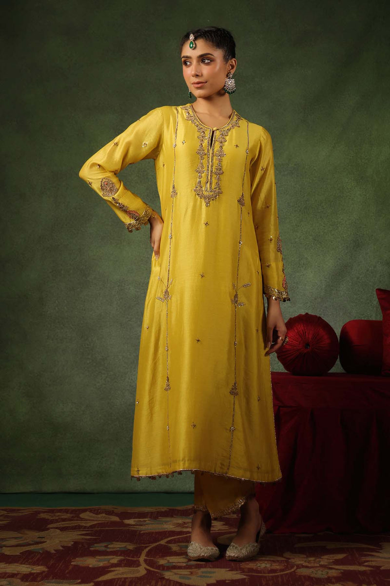 PAKEEZAH ZARDOSI PATTI BUTA JODA SUNEHRA
