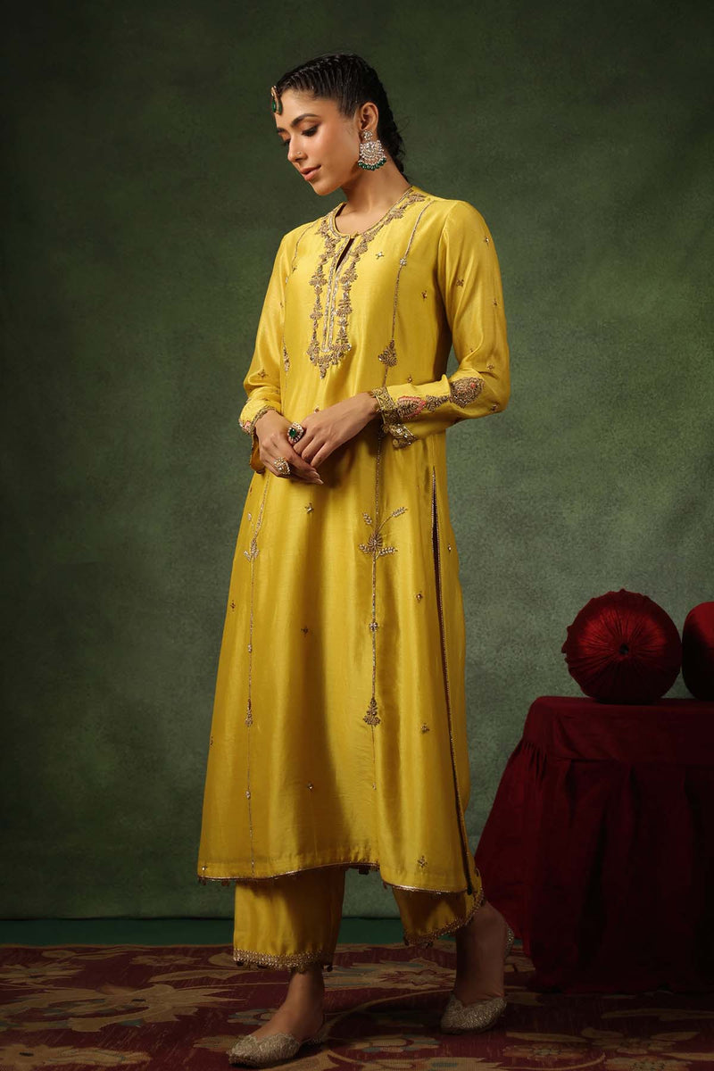 PAKEEZAH ZARDOSI PATTI BUTA JODA SUNEHRA