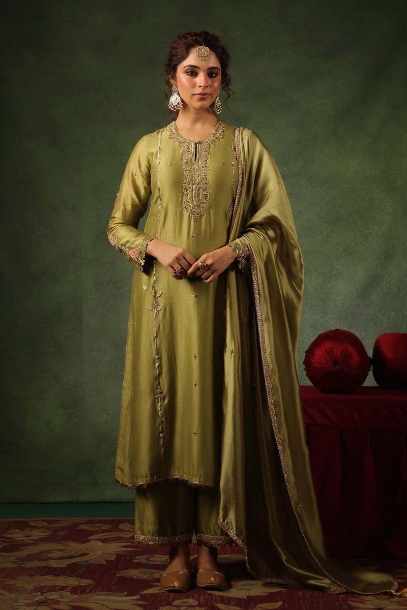 PAKEEZAH ZARDOSI PATTI BUTA JODA HARA