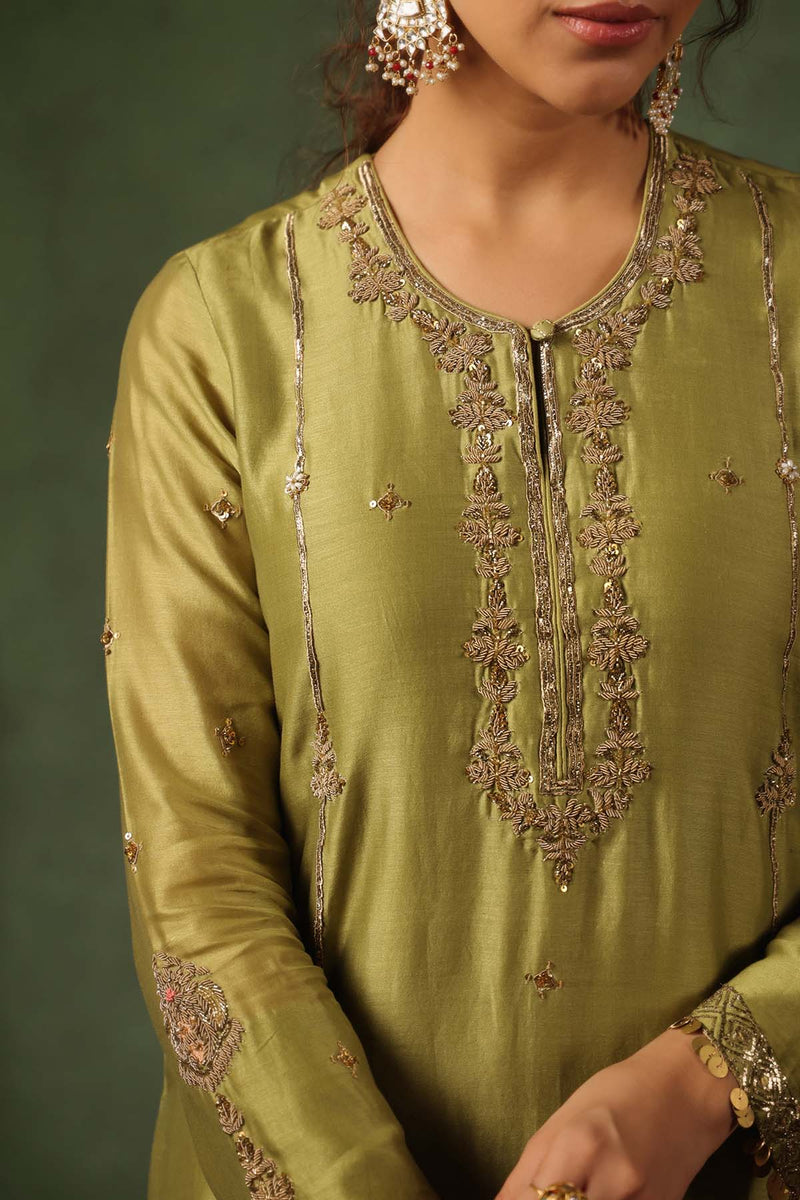 PAKEEZAH ZARDOSI PATTI BUTA JODA HARA