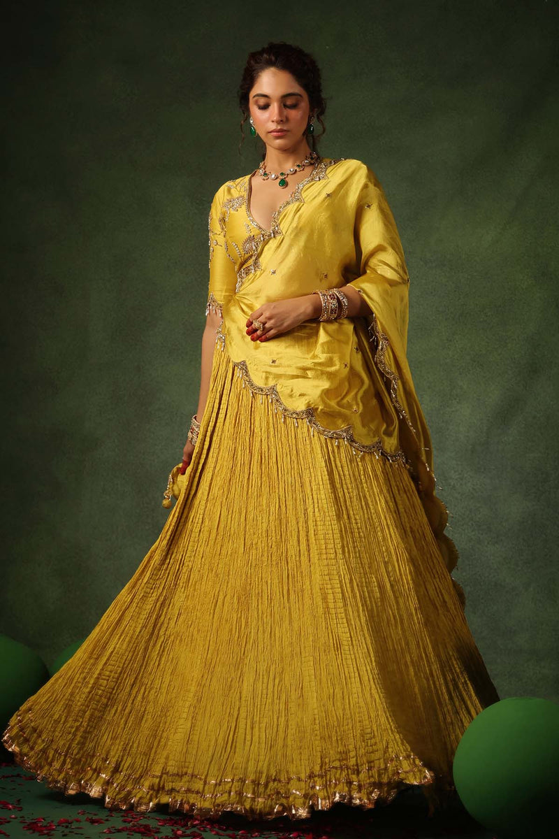 PAKEEZAH ZARDOSI BUTA LEHENGA SUNEHRA