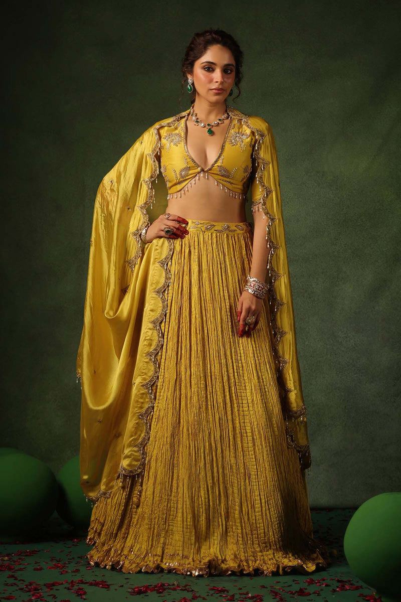 PAKEEZAH ZARDOSI BUTA LEHENGA SUNEHRA