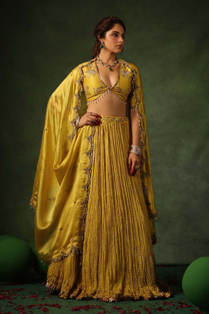 PAKEEZAH ZARDOSI BUTA LEHENGA SUNEHRA