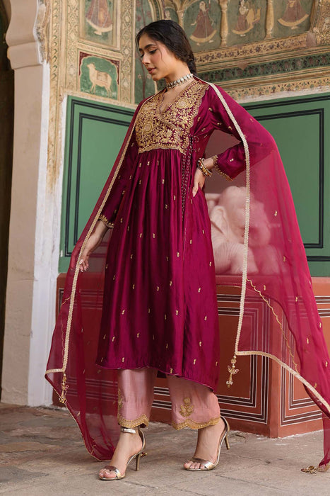 Riwayat Overlap Frockstyle Kurta Set