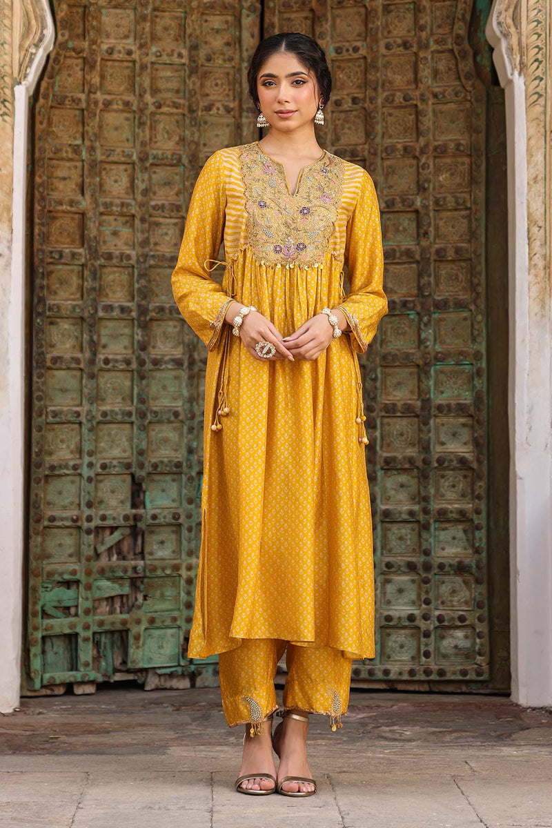 Riwayat Printed Frockstyle Kurta Set