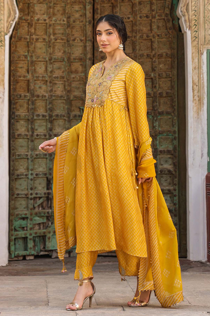 Riwayat Printed Frockstyle Kurta Set