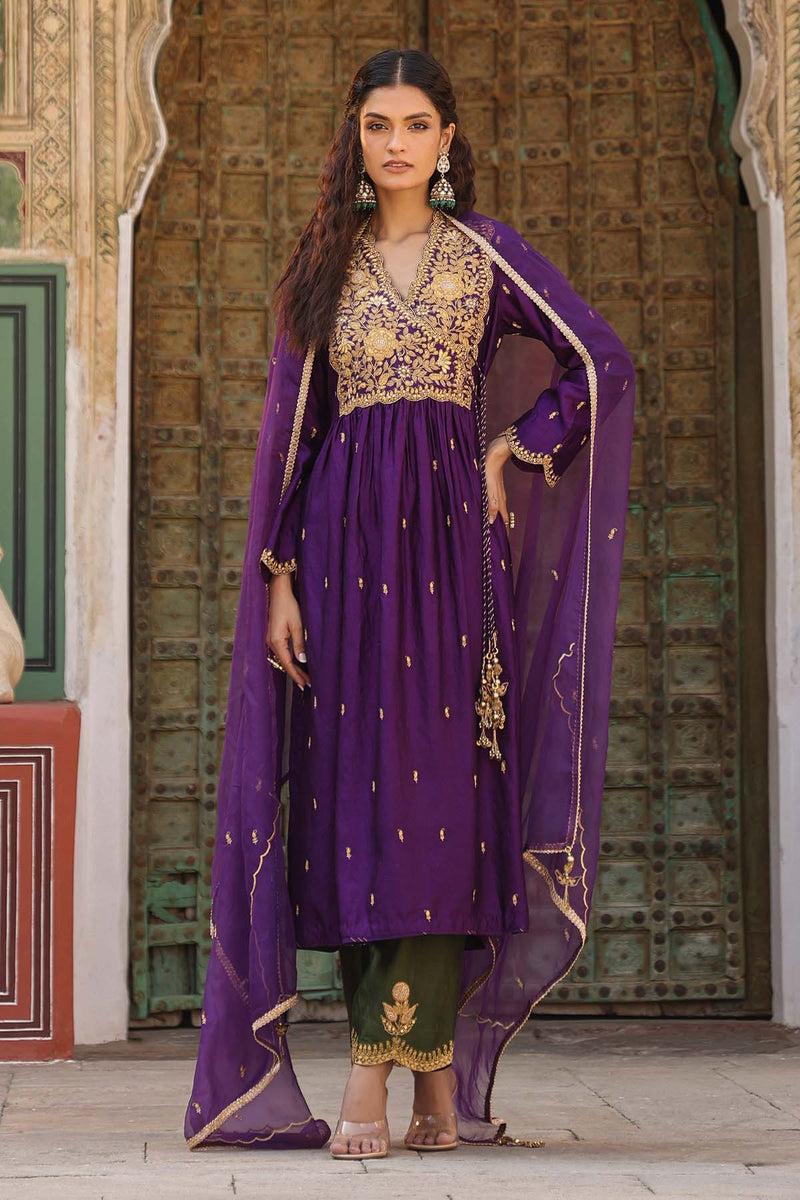 Riwayat Overlap Frockstyle Kurta Set