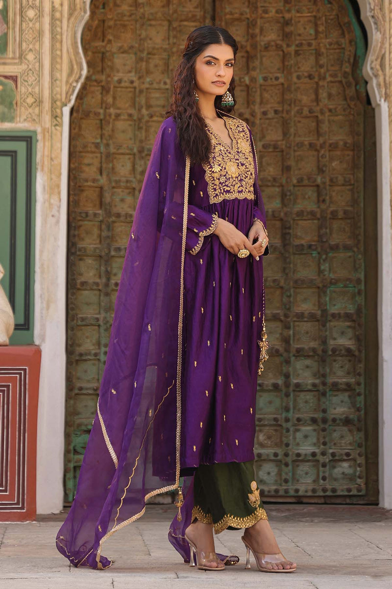 Riwayat Overlap Frockstyle Kurta Set