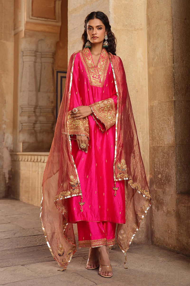 Riwayat Stand Collar Kurta Set
