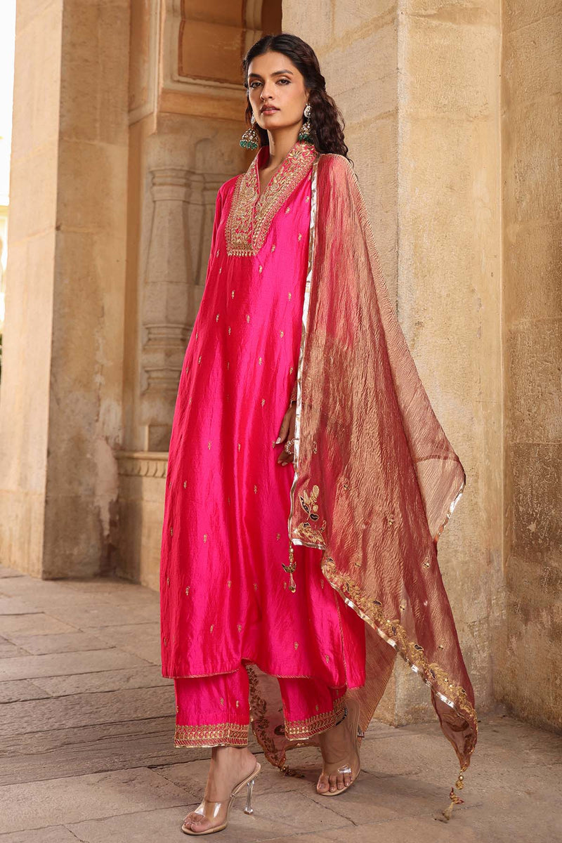 Riwayat Stand Collar Kurta Set