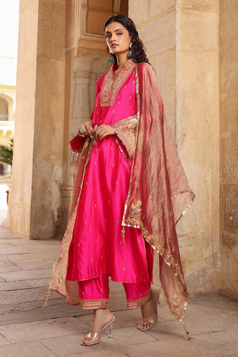 Riwayat Stand Collar Kurta Set
