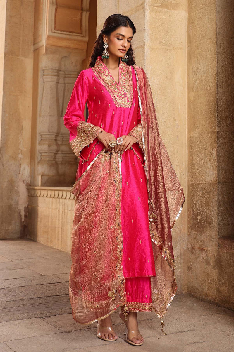 Riwayat Stand Collar Kurta Set