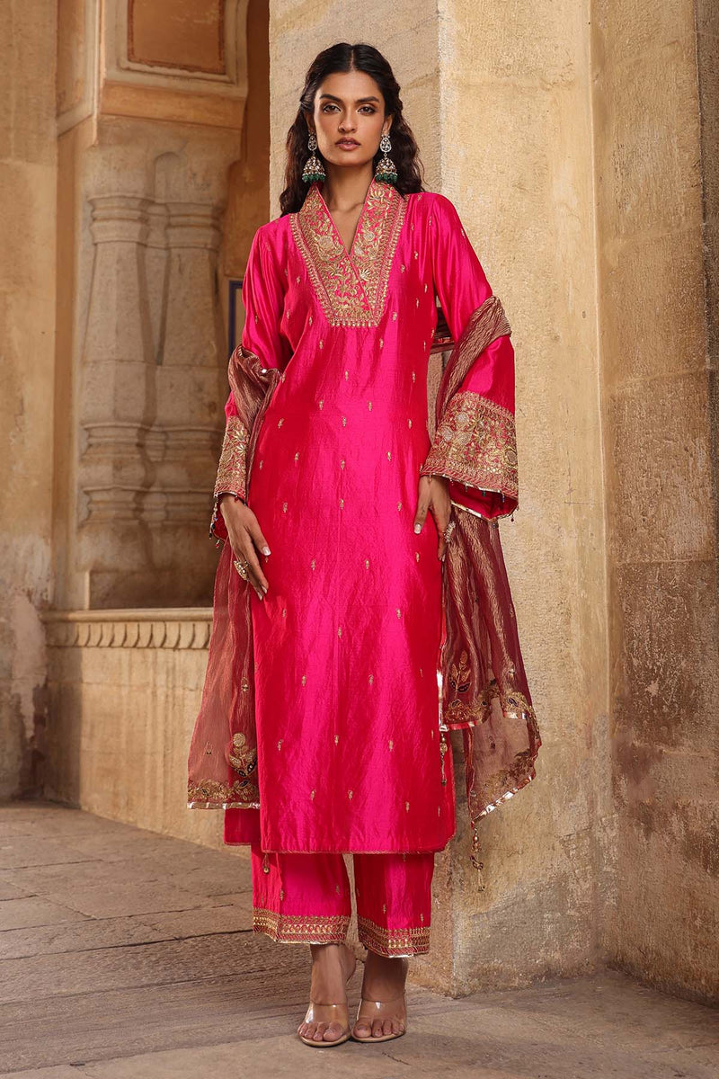 Riwayat Stand Collar Kurta Set