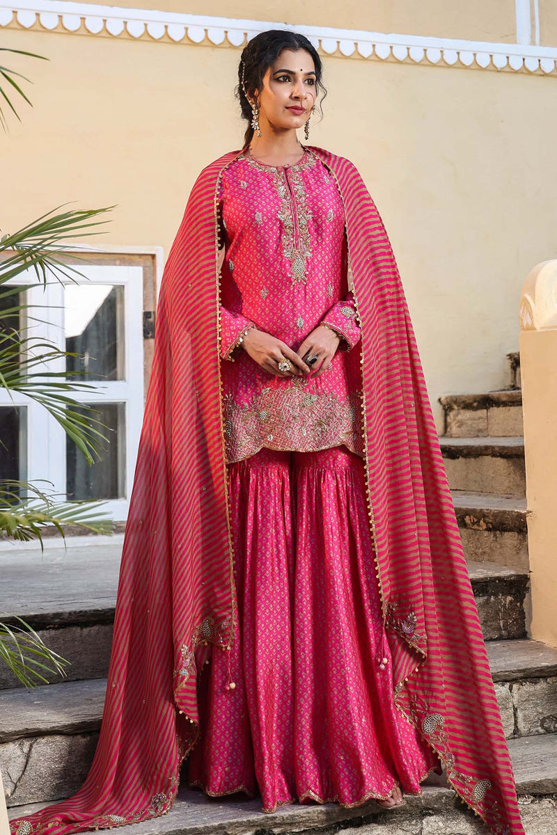 Riwayat Printed Sharara set