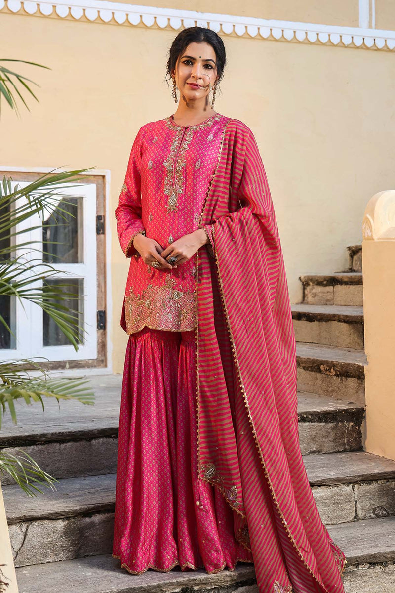 Riwayat Printed Sharara set