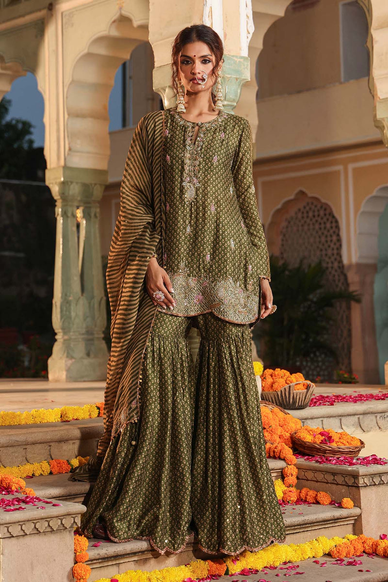 Riwayat Printed Sharara set