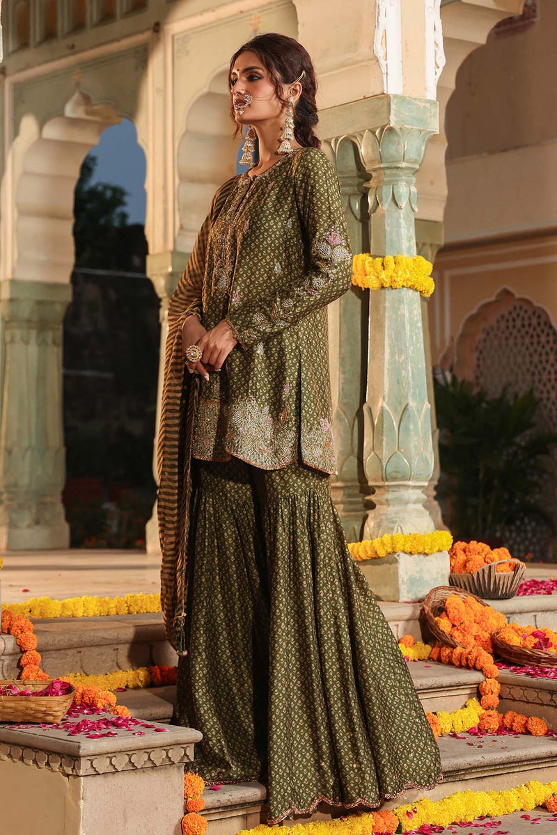 Riwayat Printed Sharara set