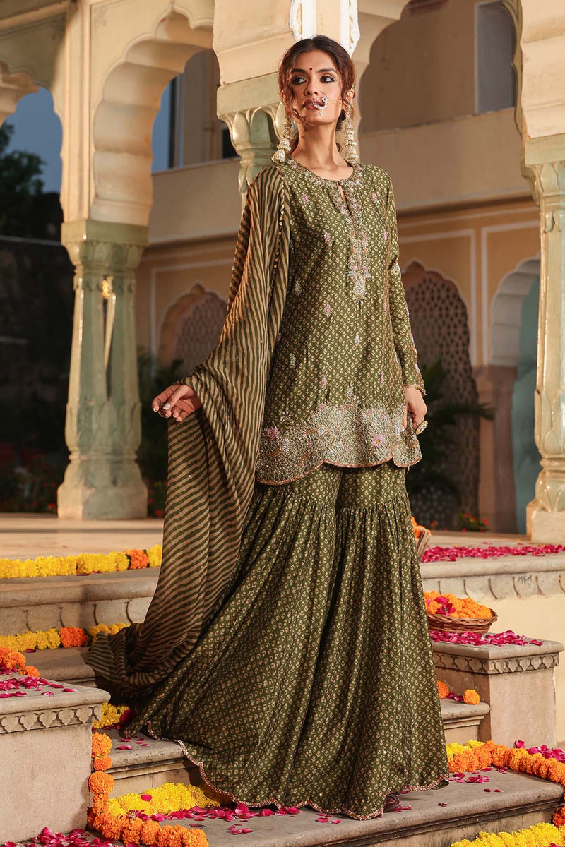 Riwayat Printed Sharara set