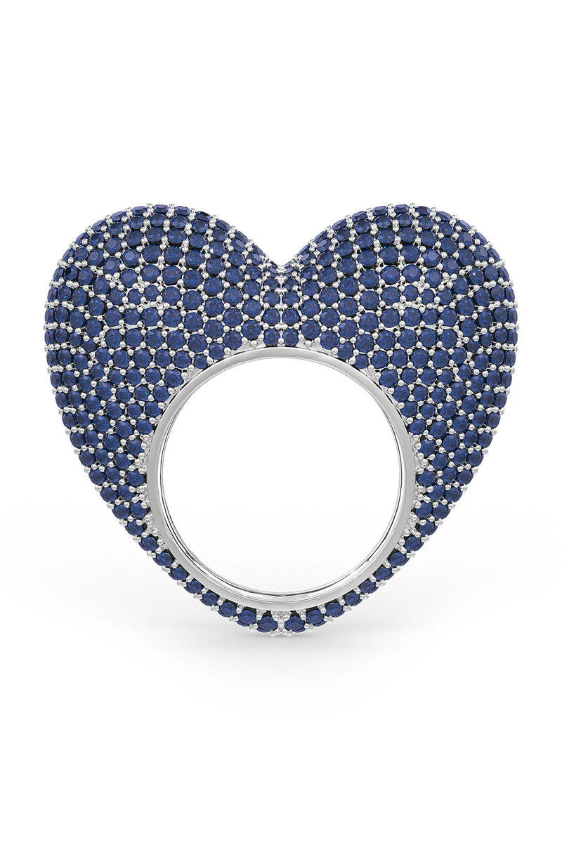 The love ring in sapphire blue