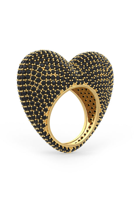 The love ring in gols and black