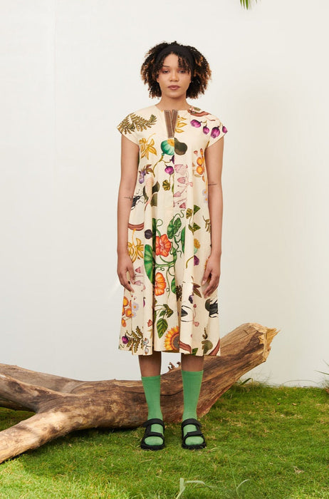 Grandma Print A-line Dress