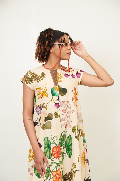 Grandma Print A-line Dress