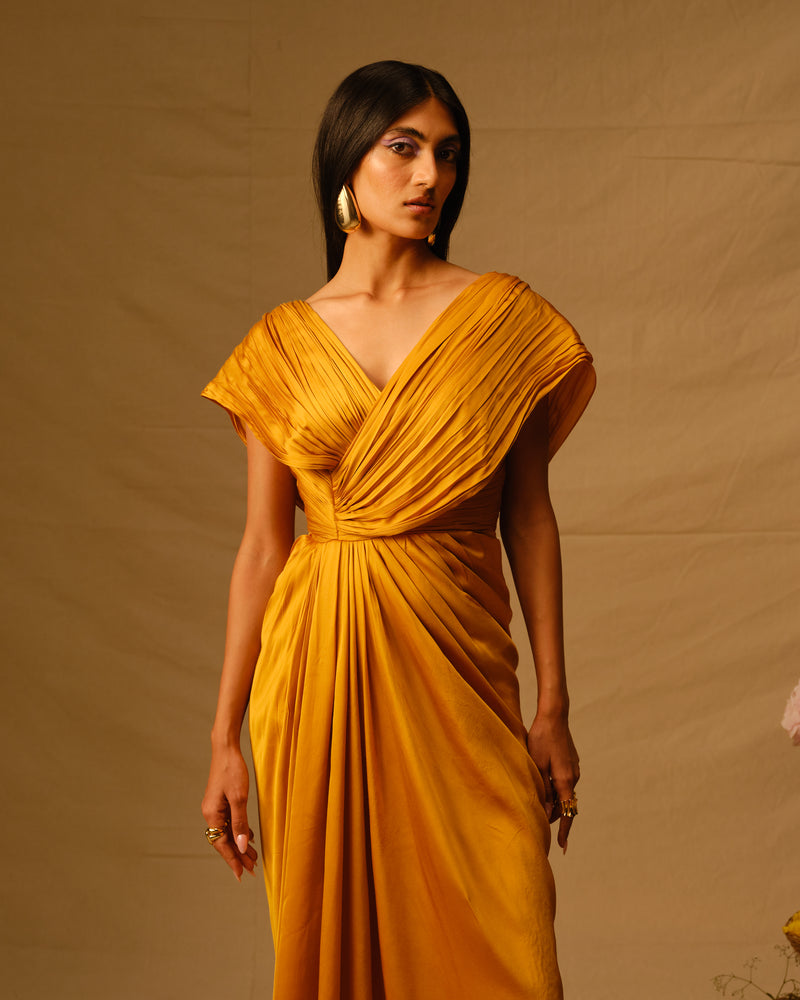 Golden Glow Dress
