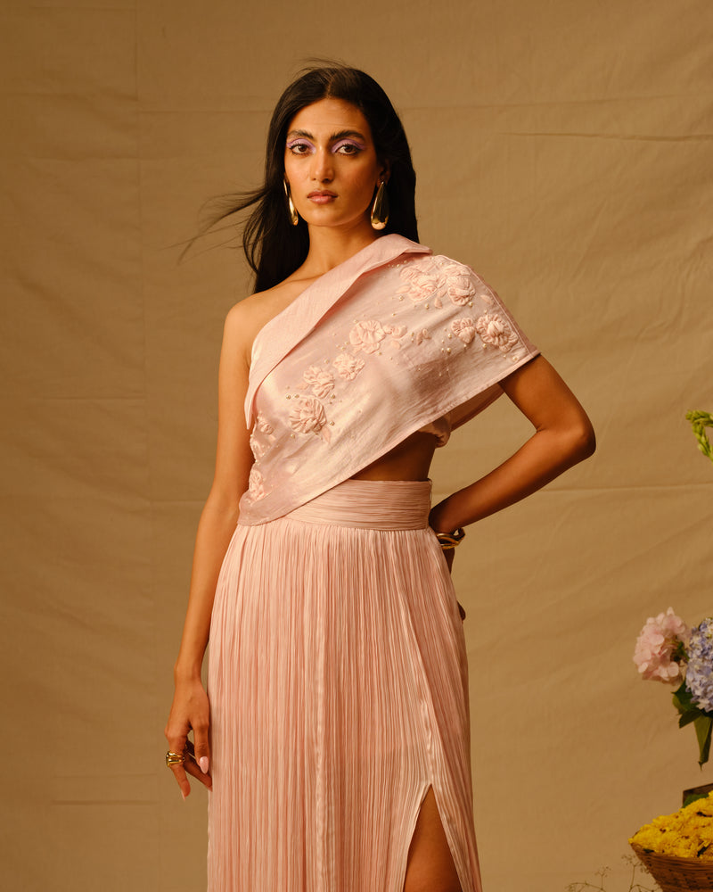 Peony Embroidered Top
