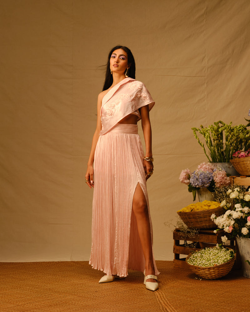 Peony Embroidered Top